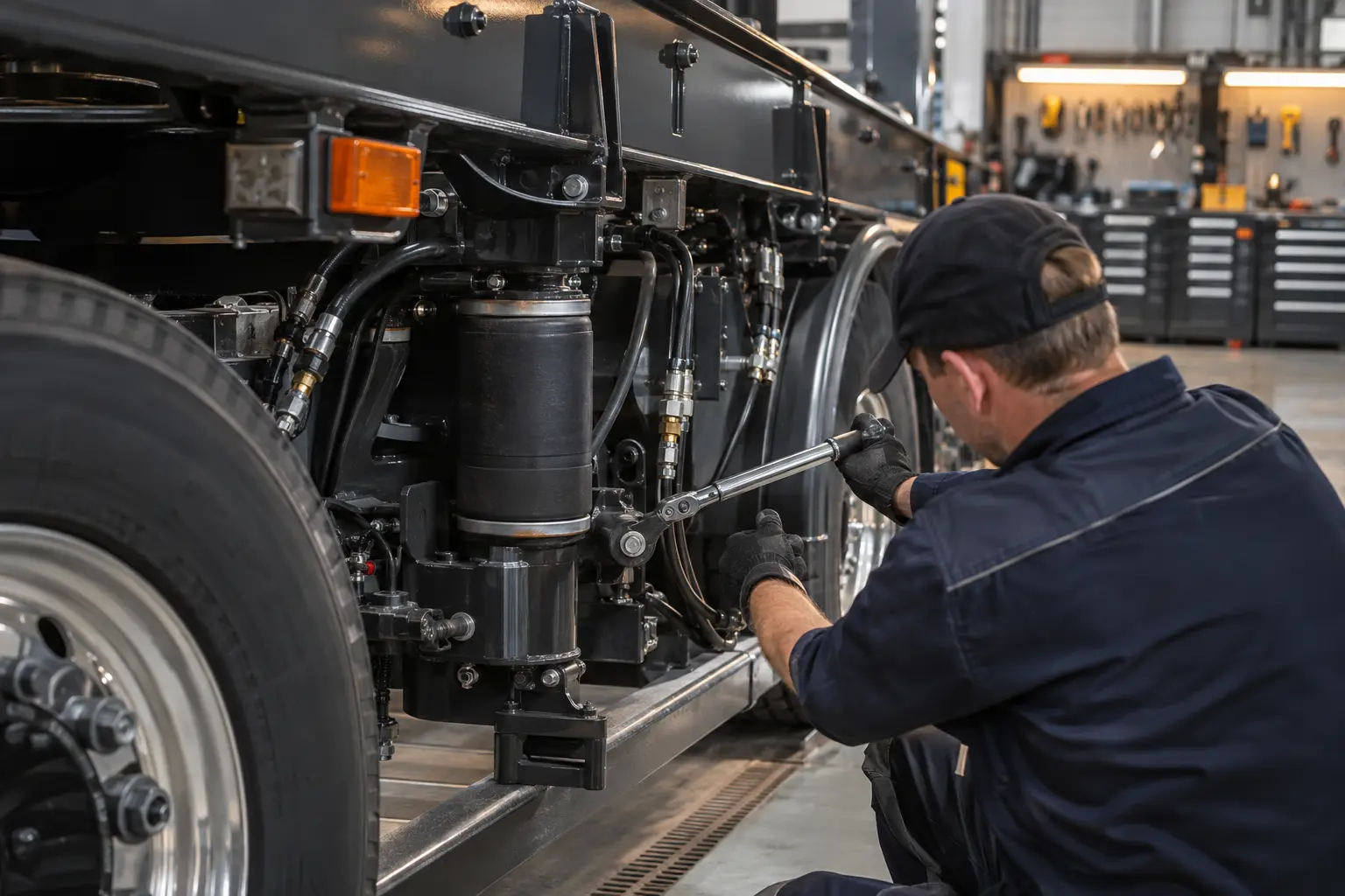 Treyler servis ve bakım çalışması